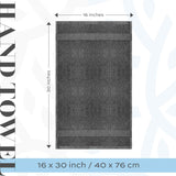 White Classic Luxury Hand Towels for Bathroom-Hotel-Spa-Kitchen-Set - Circlet Egyptian Cotton - 16x30 Inches - Set of 6 (Multi)