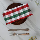 Urban Villa Christmas Set of 6 Kitchen Towels 20×30 Inch 100% Cotton Highly Absorbent Dish Towels Premium Quality Ultra Soft Bar & Tea Towels with Mitered Corners- Red/Green/White