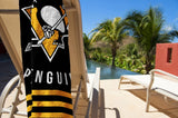 Northwest NHL Pittsburgh Penguins Beach Towel, 30" x 60", Stripes