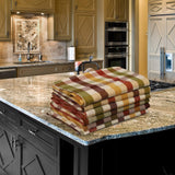 Urban Villa Christmas Kitchen Towels Set of 6 Buffalo Checks Kitchen Towels 20X30 Inches 100% Cotton Highly Absorbent Kitchen Towels Premium Quality Ultra Soft Mitered Corners Kitchen Towels