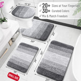 OLANLY Bathroom Rugs Mat 30x20, Extra Soft Absorbent Microfiber Bath Rugs