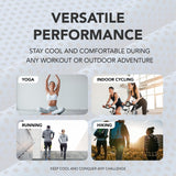 desired body Microfiber Cooling Towels for Neck and Face - 4 Pack 40x12” Mesh Quick Dry Gym Towels for Working Out with Waterproof Bag and Carabiner - Sweat Rag for Gym, Sports, Outdoor Activities