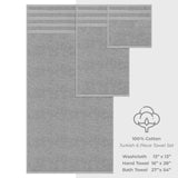 American Soft Linen 100% Cotton Luxury Turkish Towels, 6 Piece Towel Set
