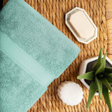 Superior Egyptian Cotton Pile 6 Piece Towel Set, Includes 2 Bath, 2 Hand, 2 Face Towels/Washcloths, Ultra Soft Luxury Towels, Thick Plush Essentials, Guest Bath, Spa, Hotel Bathroom, Sea Foam