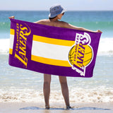Northwest NBA Los Angeles Lakers Unisex-Adult Beach Towel, 30" x 60", Zone Read