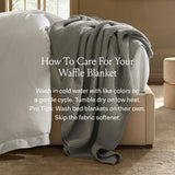 BOLL & BRANCH Waffle Bed Blanket, King/Cal King, White