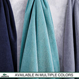 Lacoste Heritage Supima Cotton 6-Piece Towel Set, 2 Bath Towels, 2 Hand Towels, 2 Washcloths, Navy