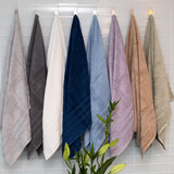 Mosobam Luxury Turkish Set of 4 Bath Towels 30X58 Charcoal Gray (Dark Grey) 700 GSM Bamboo Viscose & Aegean Turkish Combed Cotton