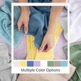 TEXTILOM 100% Turkish Cotton 6 Pcs Bath Towel Set, Luxury Bath Towels for Bathroom, Soft & Absorbent Bathroom Towels Set (2 Bath Towels, 2 Hand Towels, 2 Washcloths)- Yellow
