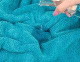 American Soft Linen Luxury 4 Piece Bath Towel Set, 100% Cotton Turkish Bath Towels for Bathroom, 27x54 in Extra Large Bathroom Shower Towels, Aqua Blue Bath Towels