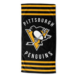 Northwest NHL Pittsburgh Penguins Beach Towel, 30" x 60", Stripes