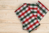 Urban Villa Christmas Set of 6 Kitchen Towels 20×30 Inch 100% Cotton Highly Absorbent Dish Towels Premium Quality Ultra Soft Bar & Tea Towels with Mitered Corners- Red/Green/White