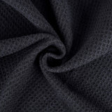 Mile High Life Tri-fold Golf Towel | Premium Microfiber Fabric | Waffle Pattern | with Heavy Duty Carabiner Clip | Golf Towel for Men and Women (Black Golf Towel)