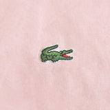 Lacoste 100% Cotton Percale Pillowcase Pair, Solid, Iced Pink, Standard