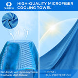 Sukeen 4 Pack Cooling Towels (40"x12"), Cooling Neck Wraps, Ice Towel, Soft Breathable Chilly Towel,Microfiber Towel for Yoga,Sport,Running,Gym,Workout,Camping,Fitness,Workout & More Activities