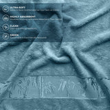 Marmaris Co. 3 Luxury Soft Towels Set Viscose Derived from Bamboo & Turkish Cotton