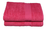 raspberry bath towel