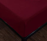 burgundy fitted sheet