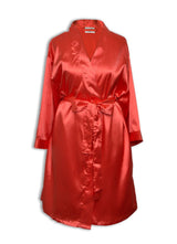 Goza Towels Women's Kimono Satin Robe, Solid Color, Short, Two Side Pockets - Gozatowels