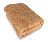 brown bath sheet
