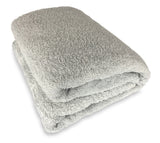 silver light grey bath sheet