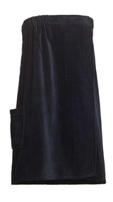 black womens spa wrap