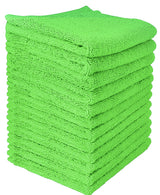 lime green wash cloth