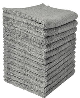 Goza Towels Cotton Washcloths (12 Pack, 12 x 12 inch)