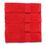tomato red hand towel