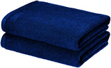 navy bath towel