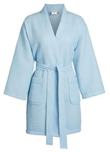 Goza Towels Women's Thight Length Kimono Waffle Spa Robe - Gozatowels