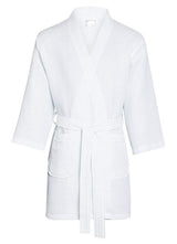 Goza Towels Women's Thight Length Kimono Waffle Spa Robe - Gozatowels