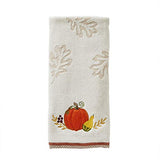 SKL Home Fall/Thanksgiving Traditional Pumpkin Hand Towel Set-2pc, Natural