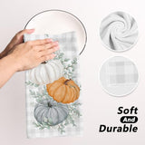 Fall Kitchen Towels 18x26 Inch Set of 2 Autumn Thanksgiving Kitchen Decor