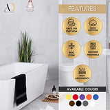Ample Decor Wash Cloths Pack of 50 12 X 12 Inch 100% Cotton 600 GSM, Soft Absorbent, Machine Washable Face Towels, Reusable Fingertip Towels for Bathroom, Hotel, Gym, Spa - Orange