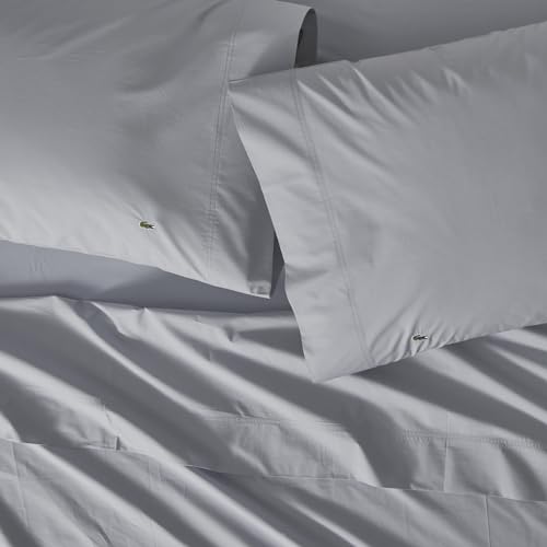 Lacoste 4-Piece Cooling Sheet Set, Light Grey, Full