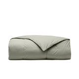 BOLL & BRANCH Percale Quilted Down Comforter - Full/Queen, Sageleaf - Duvet Insert and Cover in One Layer, 100% Luxury Organic Cotton, Ethically Sourced Triple-Washed Down - 1 Comforter