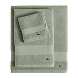 Lacoste Heritage Supima Cotton Bath Towel, Aloe, 30" x 54"