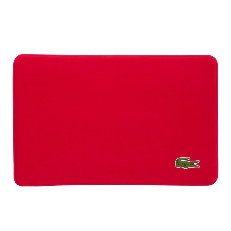 Lacoste Crocodile Bath Mat, Memory Foam Rug, Formula 1, Red, 19x30