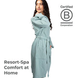 Cariloha Waffle Knit Robe - Soft, Lightweight - Tahitian Breeze - L/XL