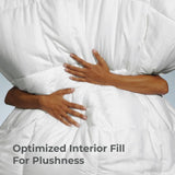 Cariloha Mid-Loft Duvet Insert - All-Season Comfort - White - Full/Queen