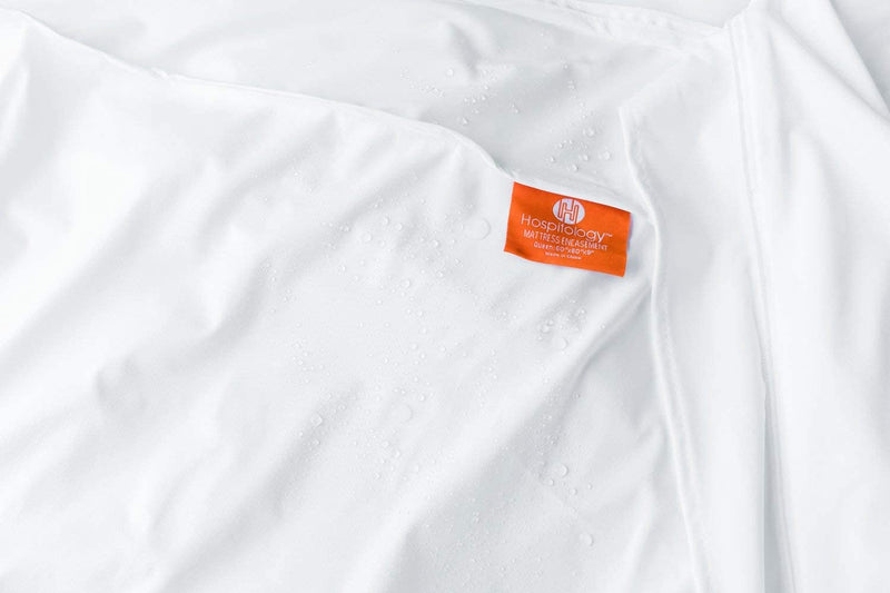 HOSPITOLOGY PRODUCTS Mattress Encasement - Zippered Bed Bug Dust Mite Proof Hypoallergenic - Sleep Defense System - Queen - Waterproof - Stretchable - Standard 12" Depth - 60" W x 80" L