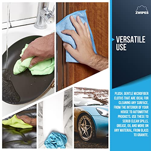 Zwipes Microfiber Cleaning Cloths, 48 Pack