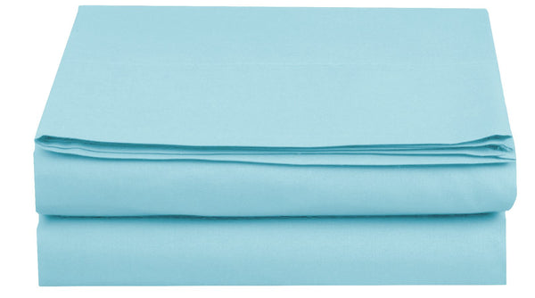 Luxury Flat Sheet on Amazon Elegant Comfort Wrinkle-Free 1500 Premier Hotel Quality 1-Piece Flat Sheet, King Size, Aqua
