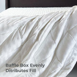 Cariloha Mid-Loft Duvet Insert - All-Season Comfort - White - Full/Queen