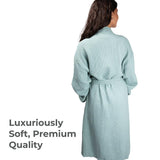 Cariloha Waffle Knit Robe - Soft, Lightweight - Tahitian Breeze - L/XL