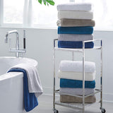 Sferra Sarma Bath Towel 30" x 60" - 650 GSM, 100% Turkish Combed Cotton - Elegant Solid Design Towel - Super Soft, Ultra-Absorbent, and Quick Dry Towels for Bathroom - White