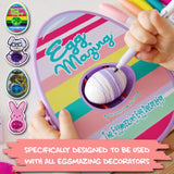 The Eggmazing Egg Decorator Authentic White Wooden Eggs - for Easter Egg Decorating, Arts and Crafts - Matte White Eggs Specifically Designed to be Used with All Eggmazing Egg Decorators (12 Pack)