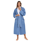 MONARCH Periwirnkle Plush Lined Microfiber Bath Robe for Men or Women