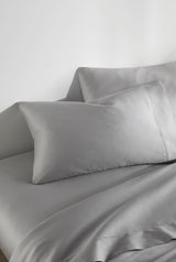 Peacock Alley Clara Luxury Sateen Sheet Sets - 100% Long Staple Cotton, 320 Thread-Count - Soft and Smooth Sateen Weave for All Seasons - Queen (White)
